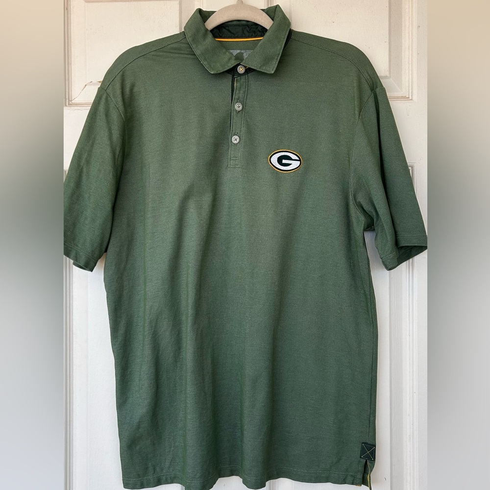 Tommy‎ Bahama Football Green Bay Packers Polo Shirt Size Medium